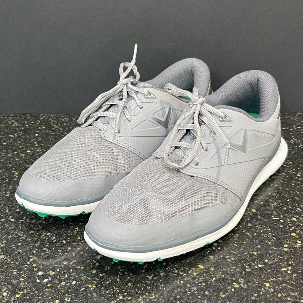 Callaway Oceanside Gray Studded Golf Shoes. Size 10D.